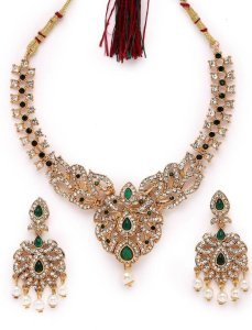 Alloy Gold-plated Gold Jewel Set (Pack of 1)