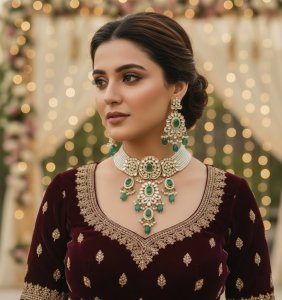 Kundan Choker Necklace Set