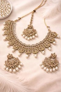 Alloy Gold-plated Gold Jewel Set (Pack of 1)