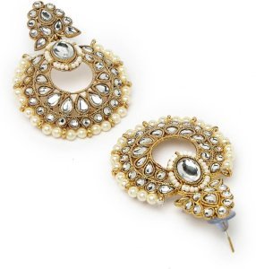 Alloy Gold-plated White Jewel Set (Pack of 4)