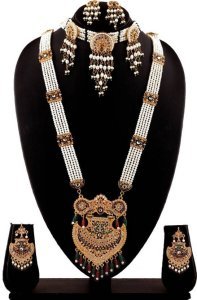 Brass Gold-plated Multicolor Jewel Set (Pack of 2)