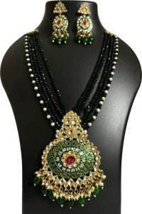 Alloy Gold-plated Green Jewel Set (Pack of 1)