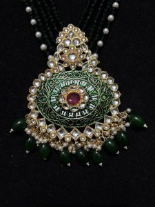 Alloy Gold-plated Green Jewel Set (Pack of 1)